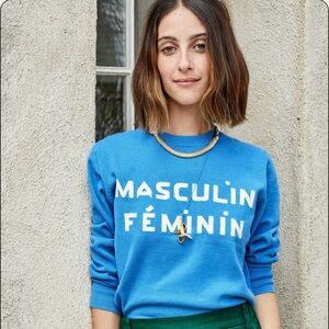 Clare V. Blue Masculin Fémenin Sweater S Never Worn